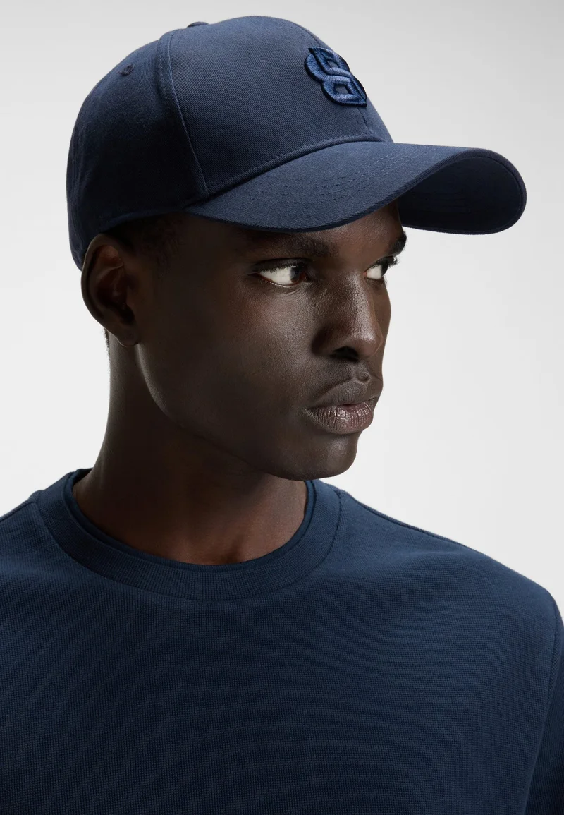 بوس Cotton-twill cap with embroidered Double B monogram